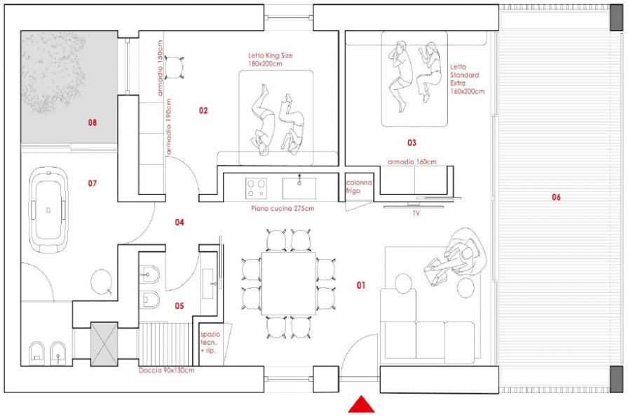 Bild - Residence Costermano sul Garda – Neubau – Wohnung mit Loggia und Garten