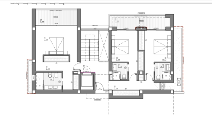 Villa Senza Grundsriss Obergeschoss - COSTA BLANCA – LUXUSVILLA SENZA mit Infinity-Pool und Meerblick zum Kauf!