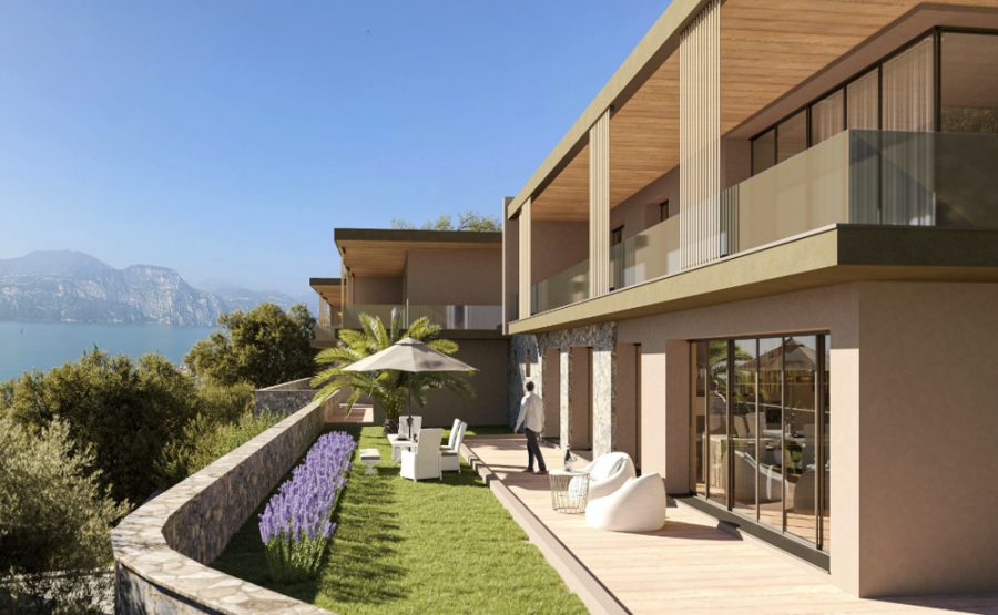 Bild - LUXUS-RESIDENZ MIT SEEBLICK IN BRENZONE – Verkaufsstart – 10 Wohnungen und 2 Villen