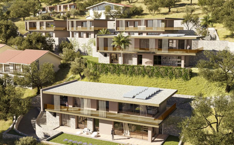 Bild - LUXUS-RESIDENZ MIT SEEBLICK IN BRENZONE – Verkaufsstart – 10 Wohnungen und 2 Villen