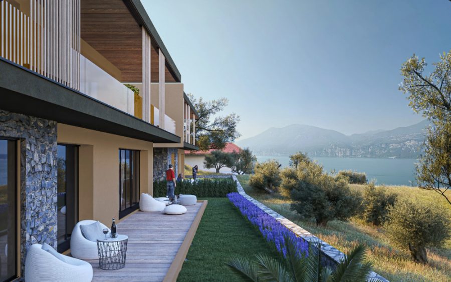Bild - LUXUS-RESIDENZ MIT SEEBLICK IN BRENZONE – Verkaufsstart – 10 Wohnungen und 2 Villen