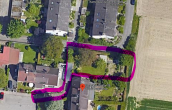 LAGE, LAGE UND LAGE! Augsburg-Firnhaberau - Grundstück mit Baugenehmigung für EFH in Ortsrandlage! - Luftbild