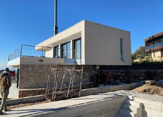 Baustand 1/2024 - Neubau – Moderne Villa mit Pool und Seeblick nähe Bardolino zum Kauf