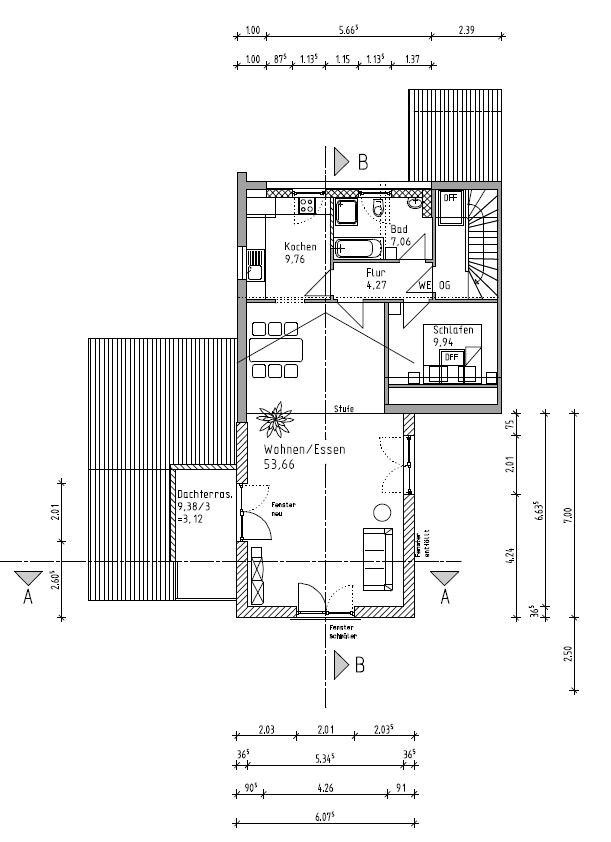 Grundriss - KNIPFER`S IMMOBILIENSCHÄTZE – Elegante Dachwohnung in sehr ruhiger Wohnlage zur Miete!