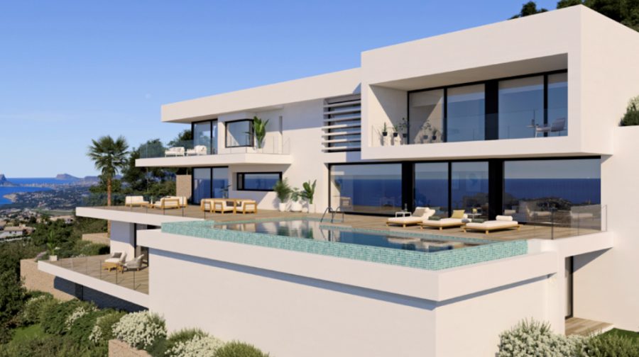Hausansicht - COSTA BLANCA Moderne Luxusvilla in Benitachell Alicante zum Kauf