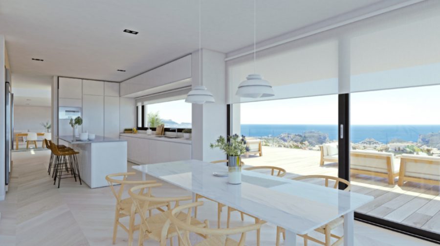 Wohnzimmer - COSTA BLANCA Moderne Luxusvilla in Benitachell Alicante zum Kauf