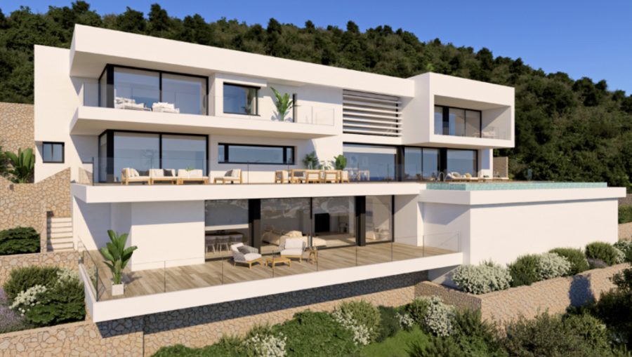 Hausansicht - COSTA BLANCA Moderne Luxusvilla in Benitachell Alicante zum Kauf