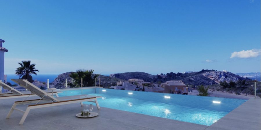 KNIPFER IMMOBILIEN – Moderne Villa mit Pool und Meerblick an der Costa del Sol, 03726 el Cim del Sol, Alacant (Spanien), Villa