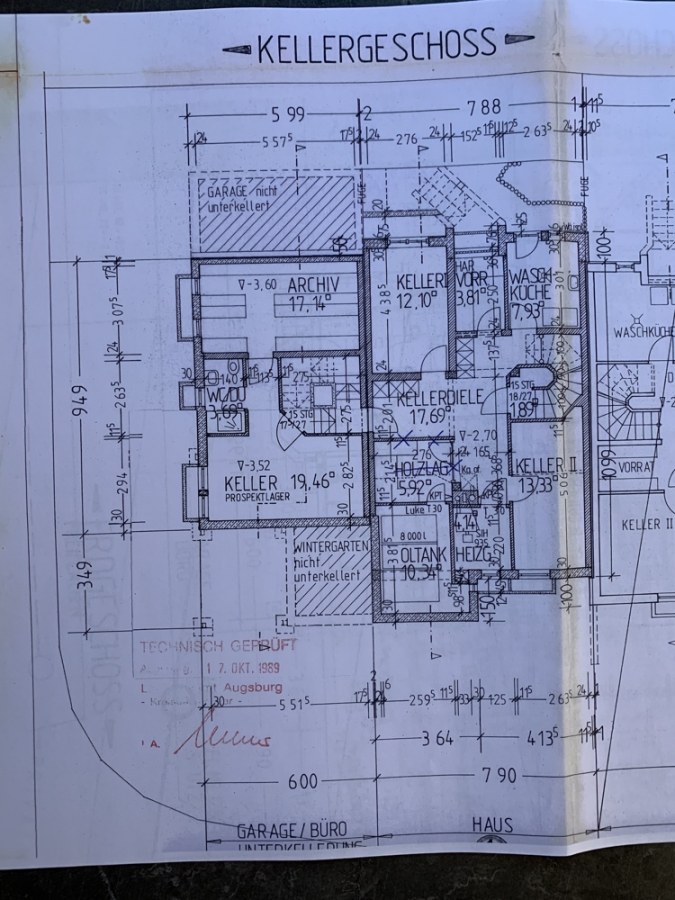 Grundriss Keller - Wohnen & Arbeiten perfekt kombiniert – DHH mit Anbau, Büro & Einliegeroption