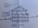 Schnitt Wohnhaus - KNIPFER`S IMMOBILIENSCHÄTZE – TOP- Lage – DHH mit Anbau für Büro/Einliegerwohnung u. Außen-Whirlpool