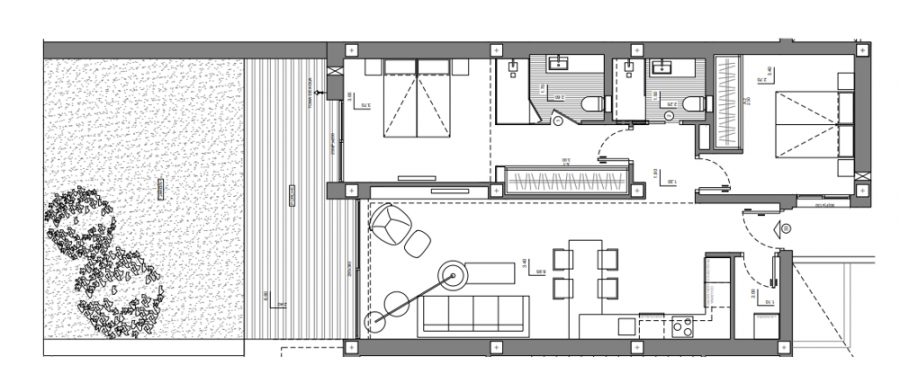 Grundriss PG033 - Wohnung in Benitachell Costa Blanca zum Kauf