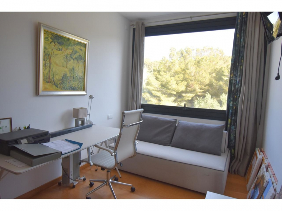 Arbeitszimmer - MALLORCA BROKER – Luxuriöse DHH mit Infintiy-Pool in Alcanada zum Kauf