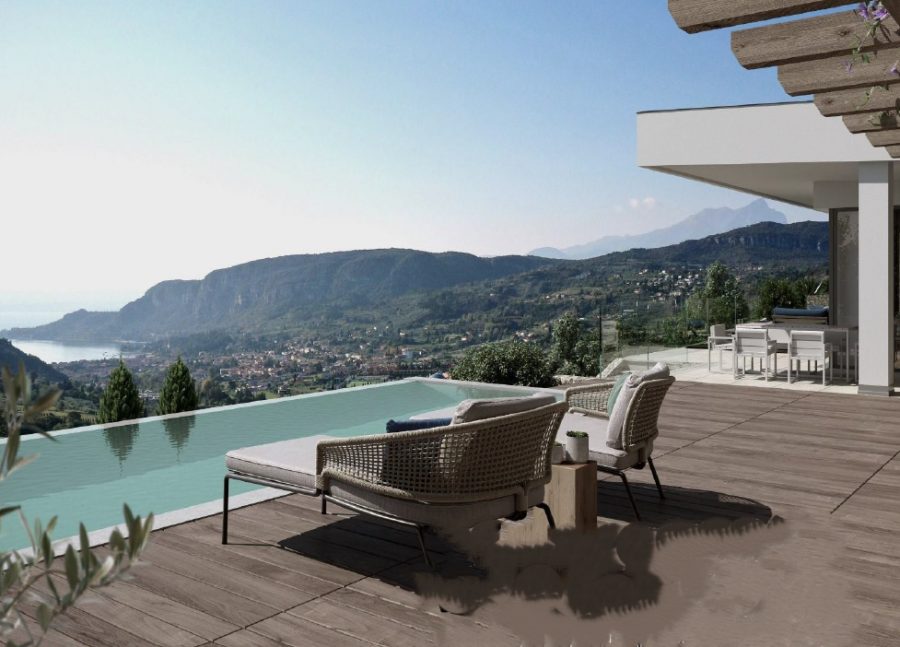 Costermano – Neubauprojekt – Luxuriöse Villa mit Infinitypool und Seeblick zum Kauf, 37010 Costermano (Italien), Villa
